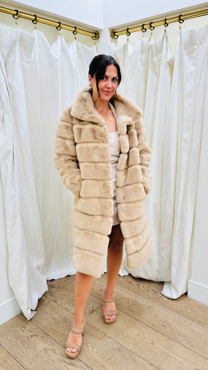 Christie Faux Fur Coat – Jade Allen Boutique