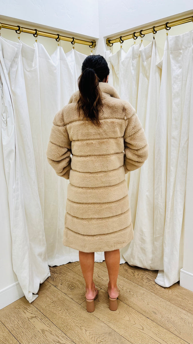 Christie Faux Fur Coat – Jade Allen Boutique