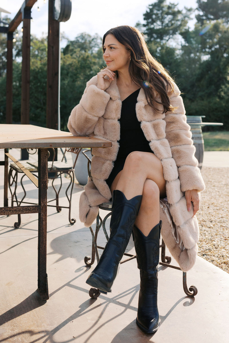 Christie Faux Fur Coat – Jade Allen Boutique