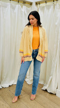 Load image into Gallery viewer, Sunrise Fringed Shawl Collar Throw
