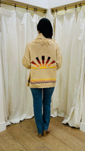 Load image into Gallery viewer, Sunrise Fringed Shawl Collar Throw

