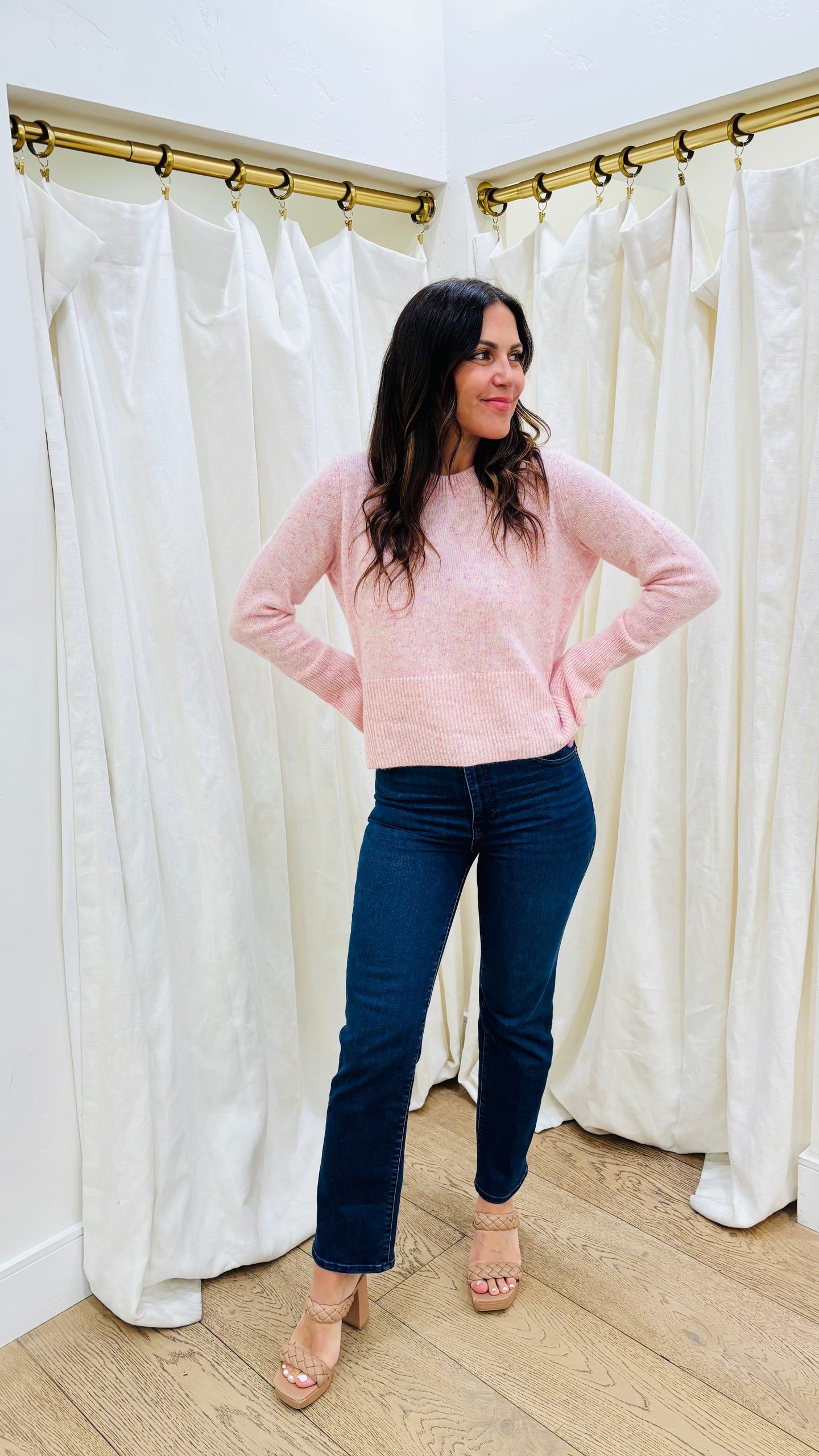 Cropped Boxy Crew w/ Slits