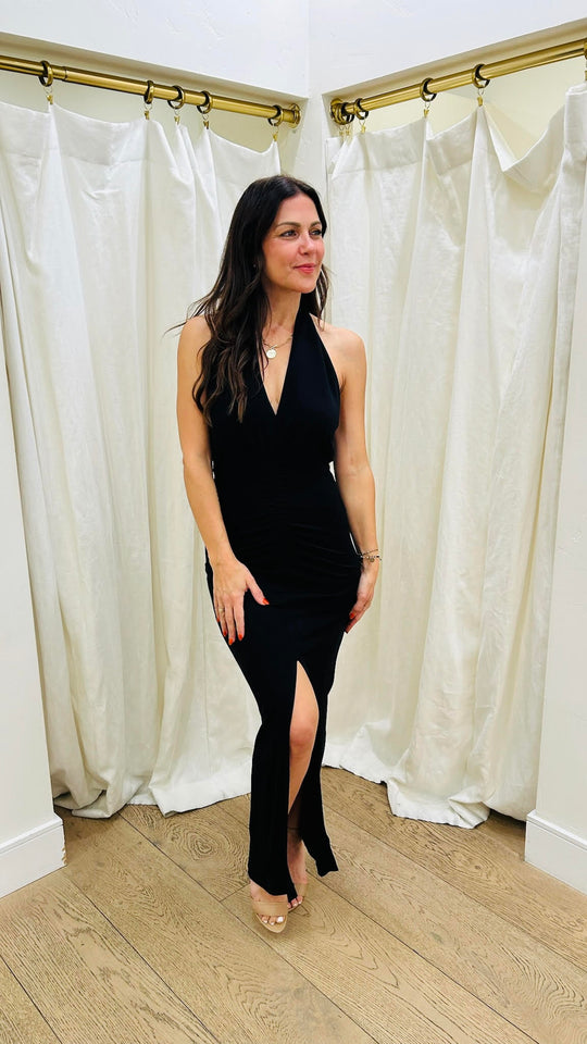 iro black dress IRO black long sleeve lace panel mini dress