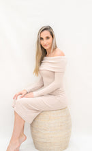 Load image into Gallery viewer, Sweater Knit Off Shoulder Dress
